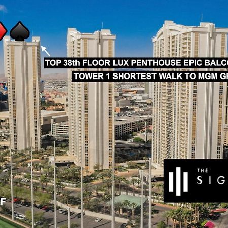 Signature Mgm Top 38Th Floor Penthouse Lux+ Best Balony Strip View Suite + No Resort Fee Las Vegas Dış mekan fotoğraf